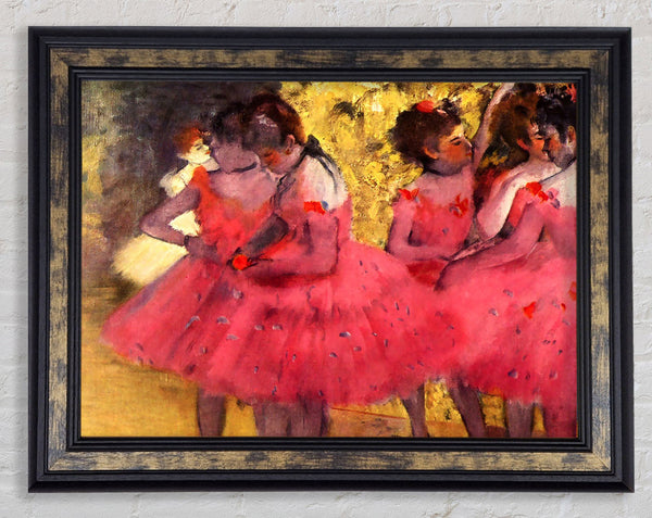 Degas Dancers In Pink Between The Scenes