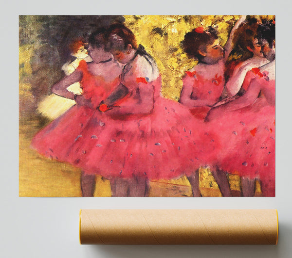 Degas Dancers In Pink Between The Scenes