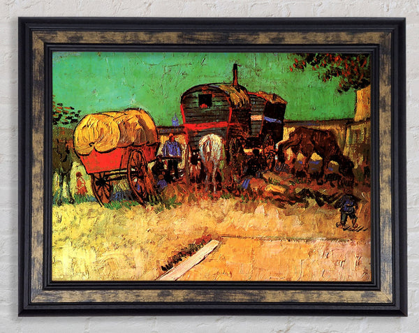 Van Gogh Encampment Of Gypsies With Caravans