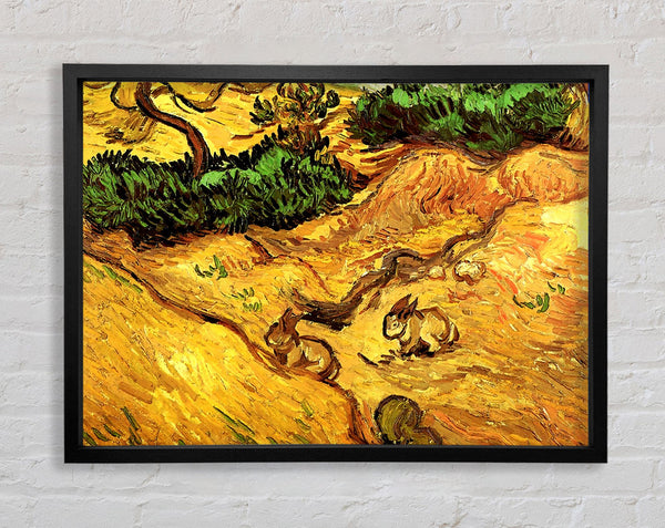 Van Gogh Field With Two Rabbits