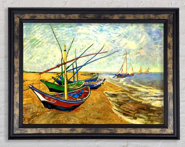 Van Gogh Fishing Boats On The Beach At Saintes-Maries