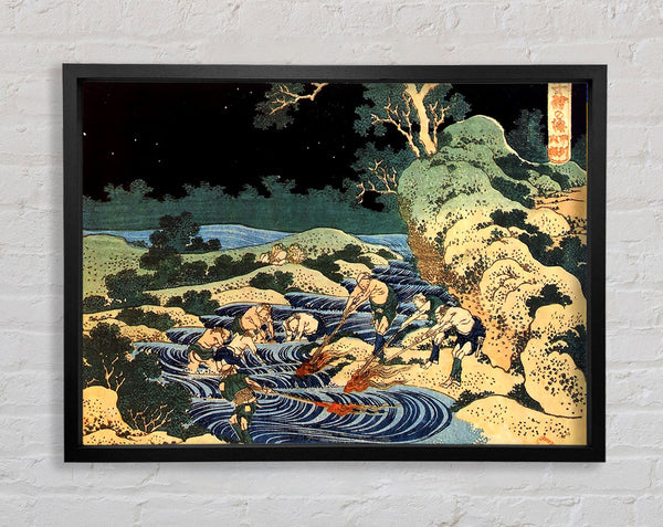 Hokusai Fishing With Torches