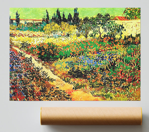 Van Gogh Flowering Garden With Path