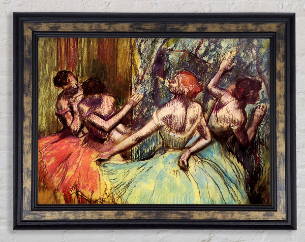 Degas Four Dancers Behind The Scenes