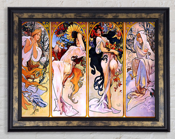 Alphonse Mucha Four Seasons