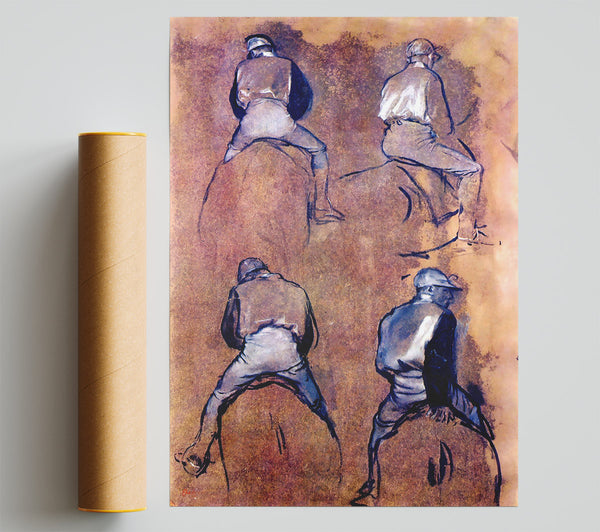 Degas Four Studies Of Jockeys