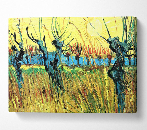 Van Gogh Grazing At Sunset