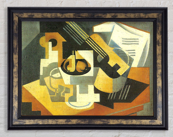 Juan Gris Guitar And Fruit Bowl 1