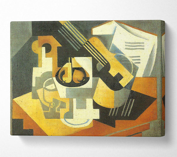 Juan Gris Guitar And Fruit Bowl 1