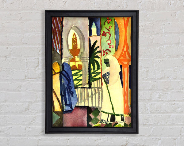 August Macke In The Temple Hall 1