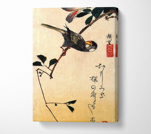 Hiroshige Java Sparrow And Magnolia