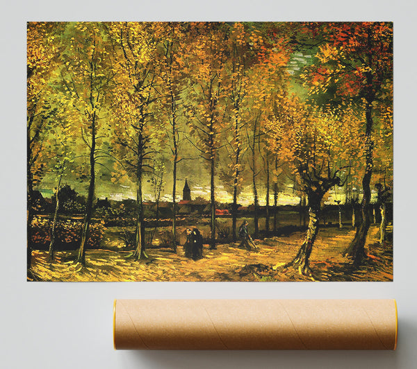 Van Gogh Lane With Poplars