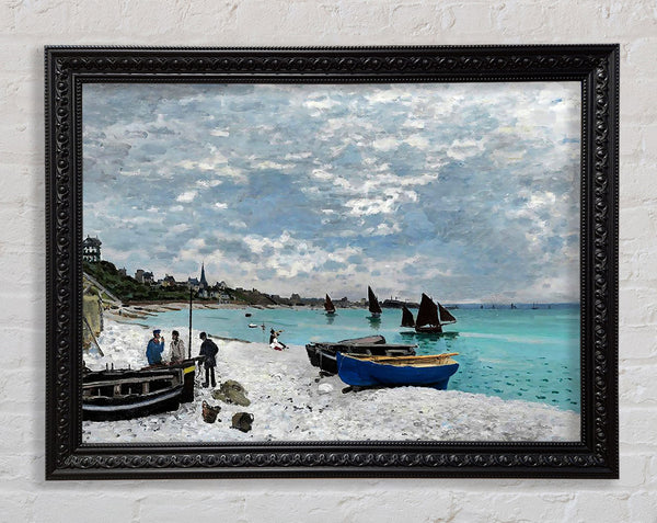 Monet Der Strand bei Sainte-Adresse