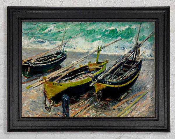 Monet Three Fishing Boats