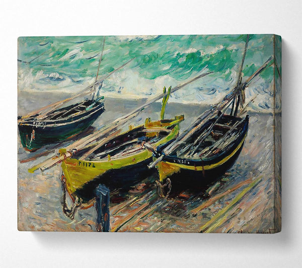 Monet Three Fishing Boats