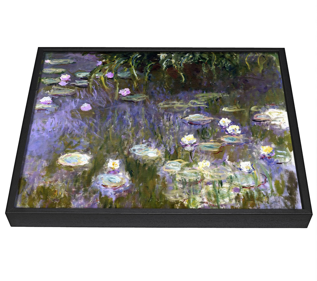 A picture of a Monet Water Lilies framed canvas print sold by Wallart-Direct.co.uk