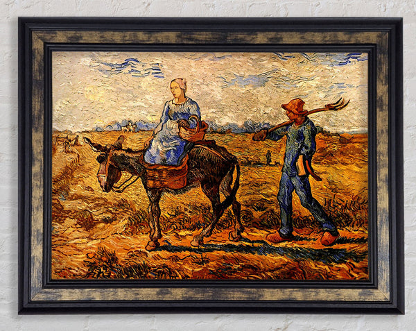 Van Gogh Morning Peasant Couple Going To Work