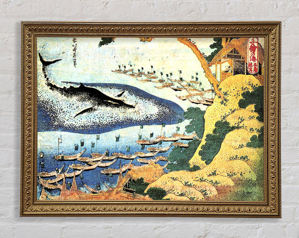 Hokusai Ocean Landscape And Whale