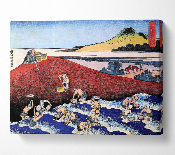 Hokusai Ocean Landscape With Fishermen