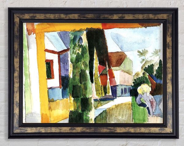 August Macke Our Garden On The Lake 5