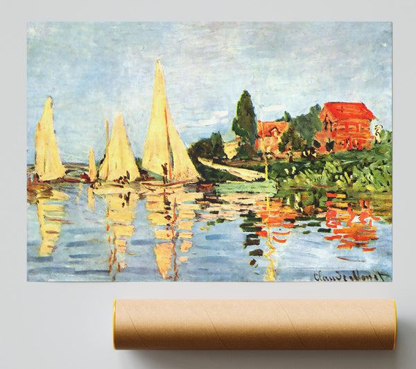 Monet Regatta At Argenteuil