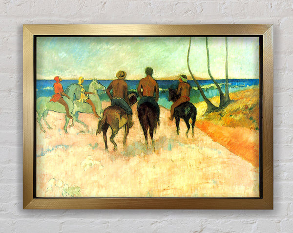 Gauguin Riding On The Beach 2