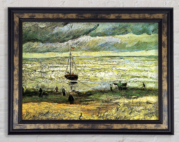 Van Gogh Scheveningen Beach In Stormy Weather