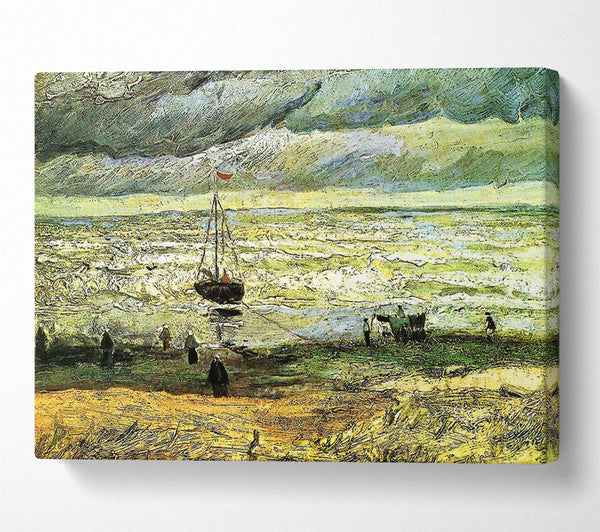 Van Gogh Scheveningen Beach In Stormy Weather