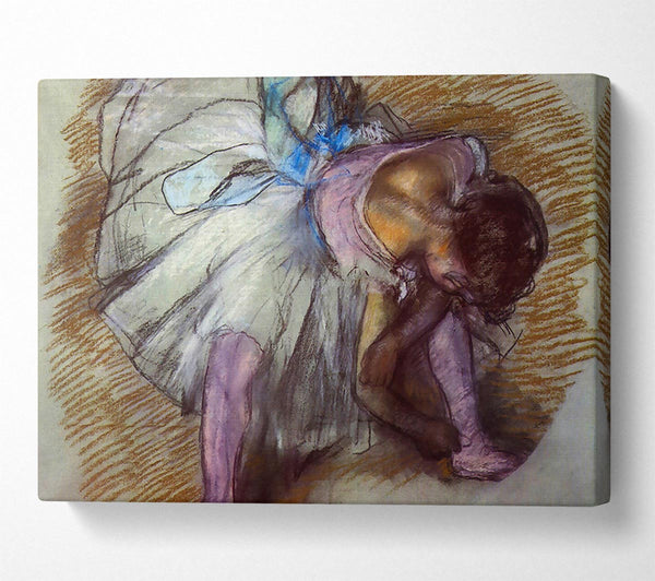 Degas Sitting Dancer Lacing Her Slipper