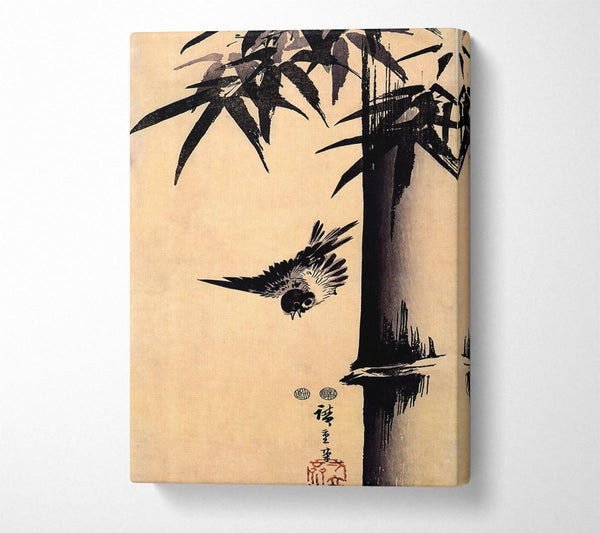 Hiroshige Sparrow And Bamboo 2