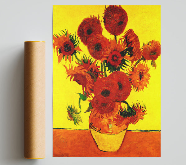 Van Gogh Still Life Vase With Fifteen Sunflowers 3