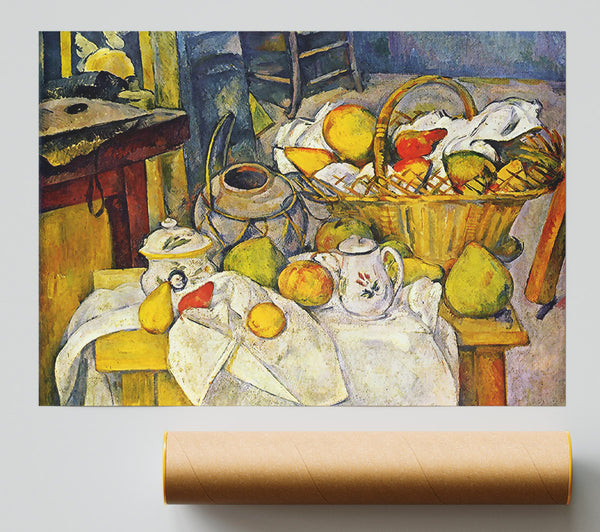 Cezanne Still Life With Fruit Basket