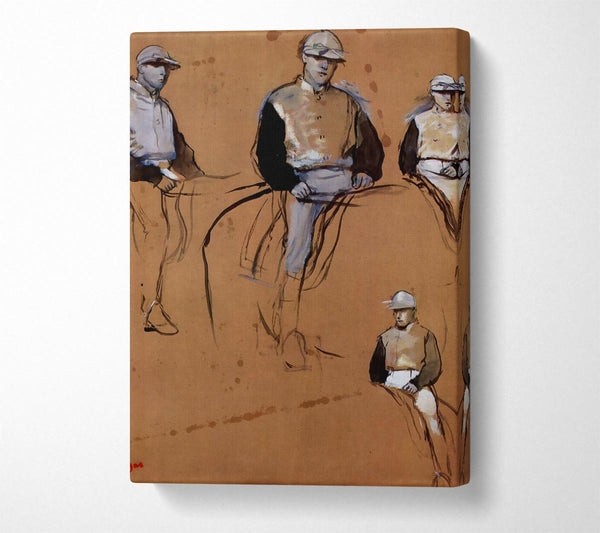 Degas Study With Four Jockeys