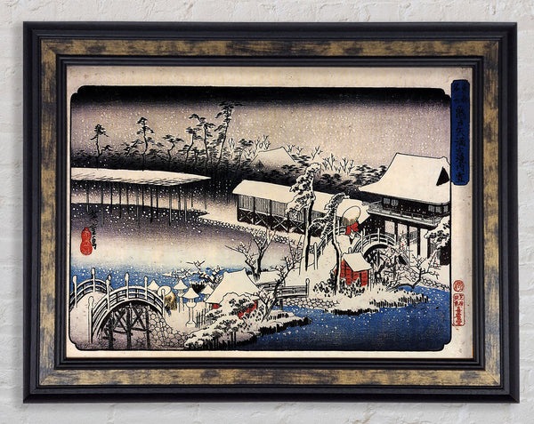 Hiroshige Temple Complex In The Snow