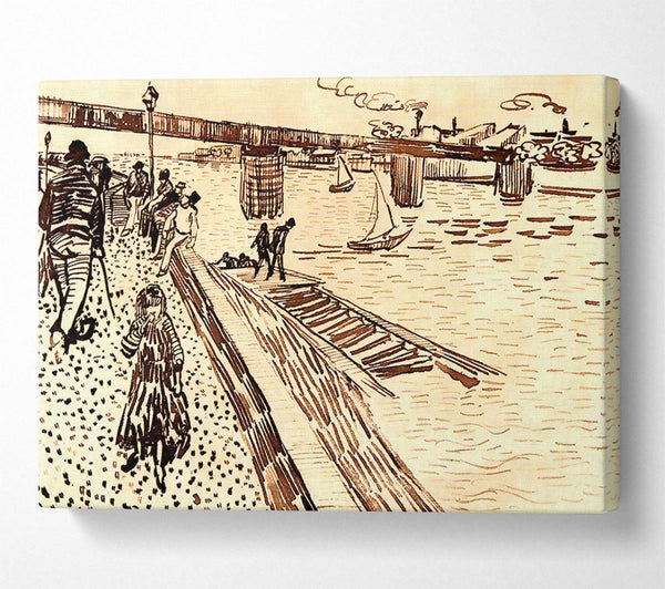 Van Gogh The Iron Bridge At Trinquetaille On The Rhone