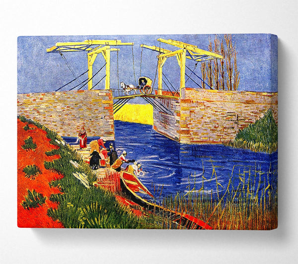 Van Gogh The Langlois Bridge At Arles With Women Washing