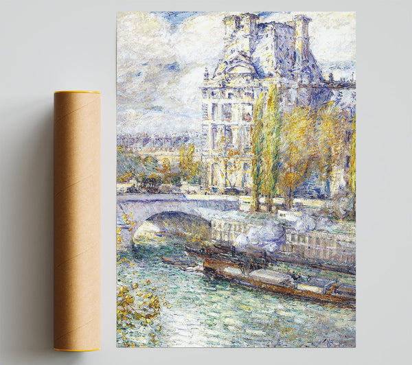 Hassam The Louvre On Pont Royal