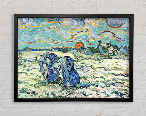 Van Gogh Two Digging A Grave In The Snow