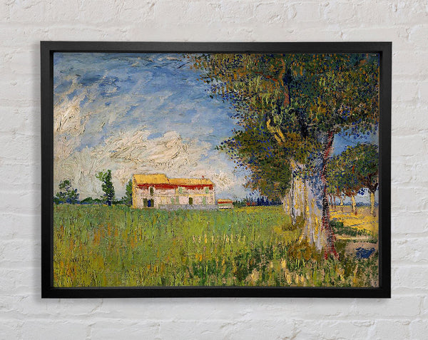 Van Gogh Farmhouse In A Wheat Field