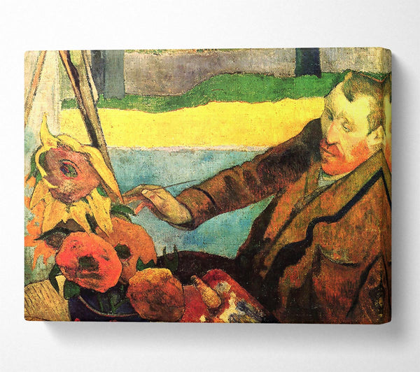 Gauguin Paints Van Gogh Painting Sunflowers