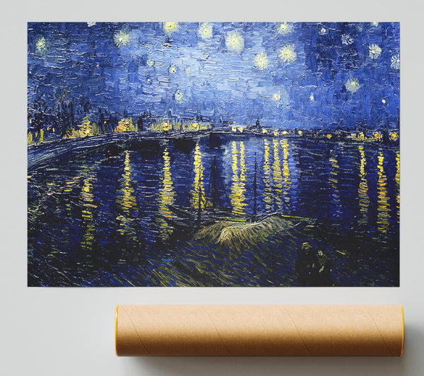 Van Gogh Starry Night Over The Rhone Blue