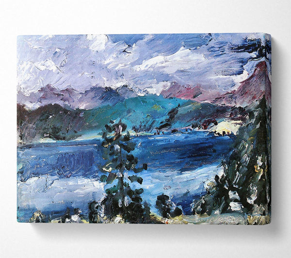 Lovis Corinth Walchensee With Larch