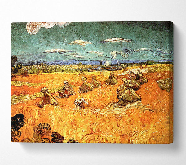 Van Gogh Wheat Stacks With Reaper