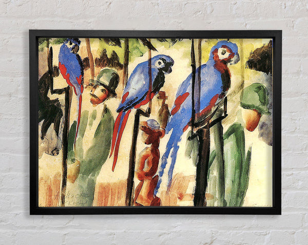 August Macke With The Parrots