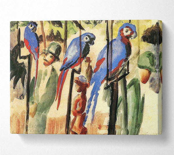 August Macke With The Parrots