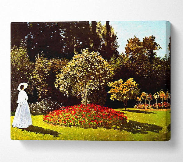 Monet Woman In The Park With Poppies