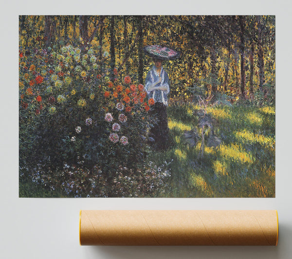 Monet Woman With A Parasol In The Garden Of Argenteuil