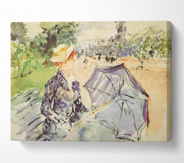 Morisot Woman With Parasol Sitting In The Park