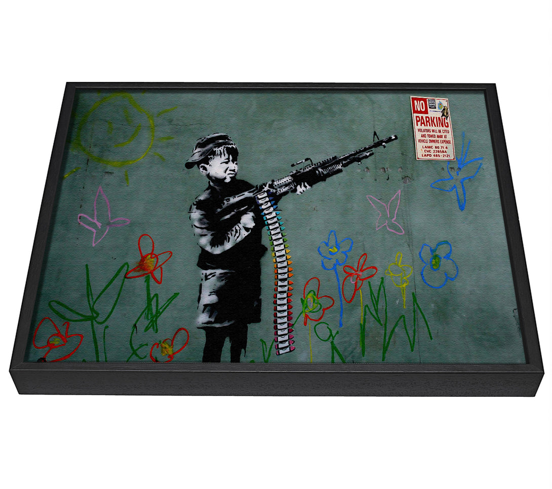 A picture of a Traffic Warden framed canvas print sold by Wallart-Direct.co.uk