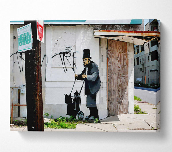 Banksy Abraham Lincoln Trolley Tramp